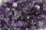 Dark Purple, Amethyst Crystal Cluster - Uruguay #122054-1